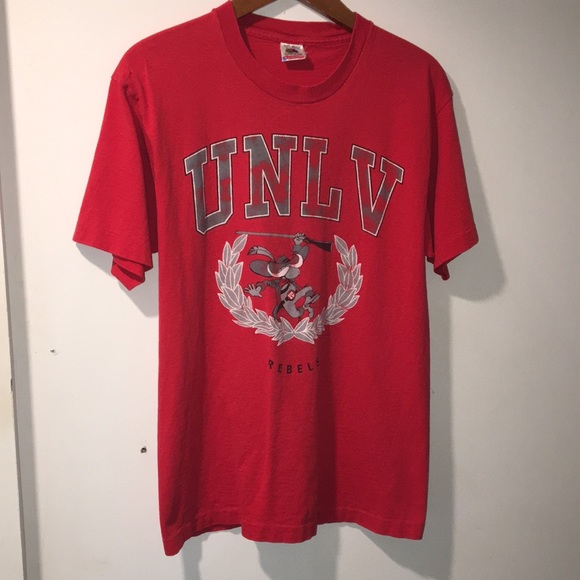 Vintage Single-Stitch UNLV Runnin’ Rebels Large T-Shirt Tee Las Vegas, Nevada - Picture 3 of 11